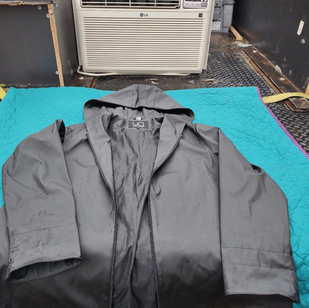UTEX Design Half Trench Hooded Rain Coat